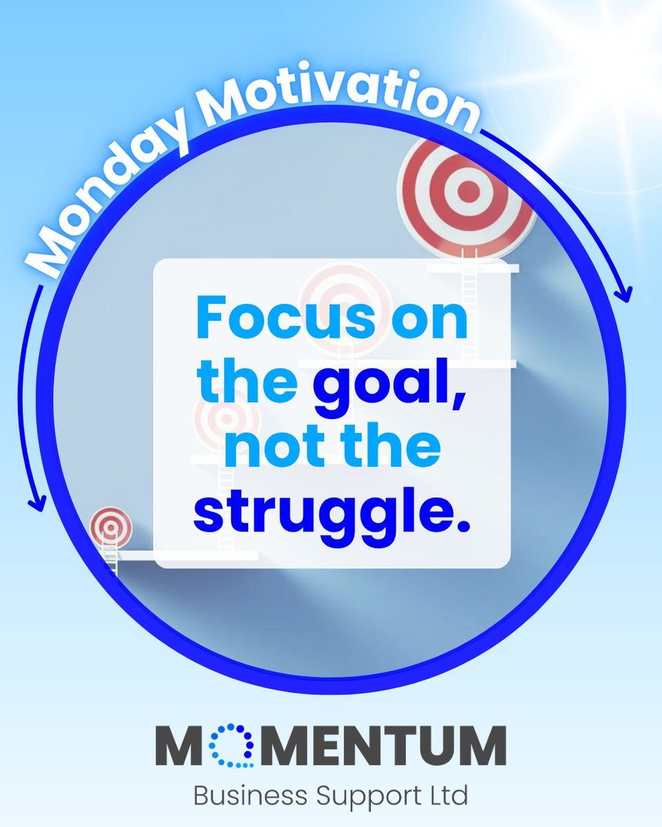 mbsmih's tweet image. Focus on the goal, not the struggle.
Don’t let the day-to-day distractions pull you off track this week.
#MotivationalMonday #SmallBusinessUK #EntrepreneurMindset