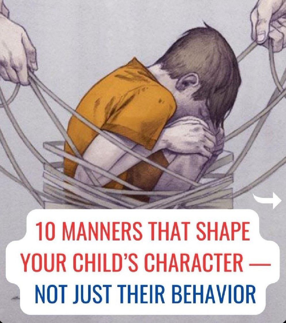 minds_eminent's tweet photo. 10 MANNERS THAT SHAPE YOUR CHILD'S CHARACTER --
NOT JUST THEIR BEHAVIOUR 

//Thread// https://t.co/EBA4hWgSWJ