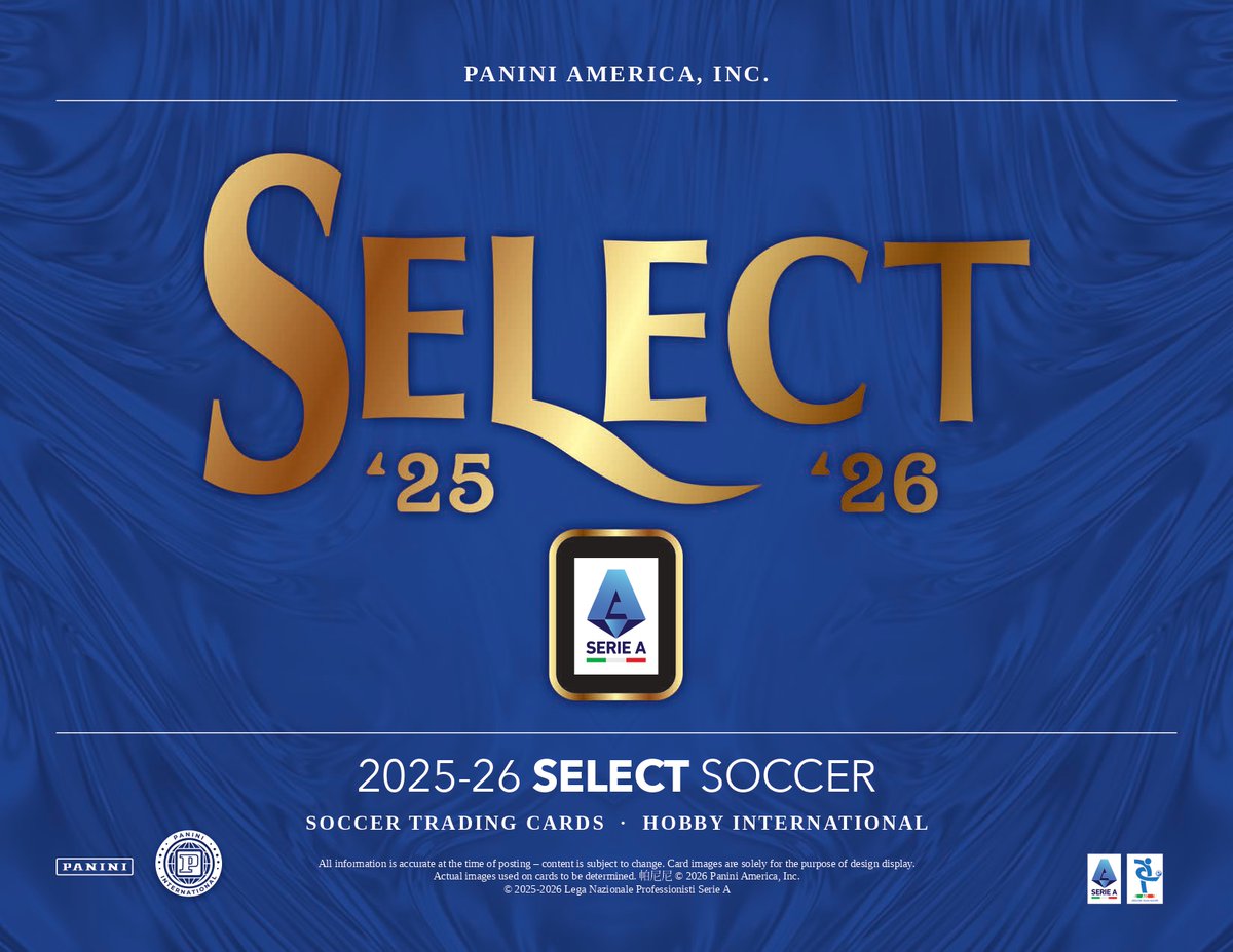 製品情報】 2026年5月8日 発売予定 ⚽2025-26 PANINI SELECT SERIE A