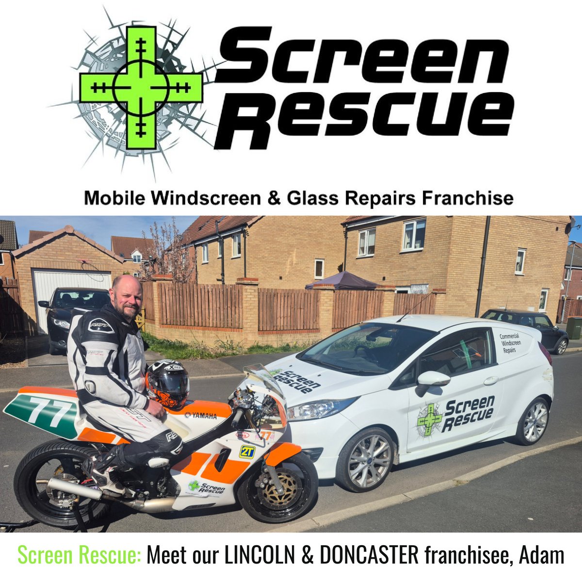 Five minutes with Screen Rescue Lincoln &amp; Doncaster franchisee, Adam
 
Franchisor, Amanda recently caught up with Adam, who is on track with his franchise business and with his hobby too🙌 

Q: You're approaching 24 months of trading as Screen Rescue Lincoln &amp; Doncaster. Has
