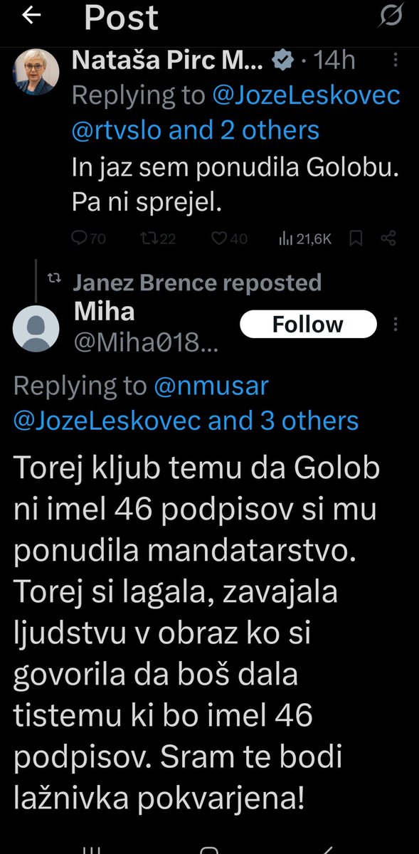 Tukaj je dokaz za pristranskost predsednice.
Ta že ni moja predsednica.