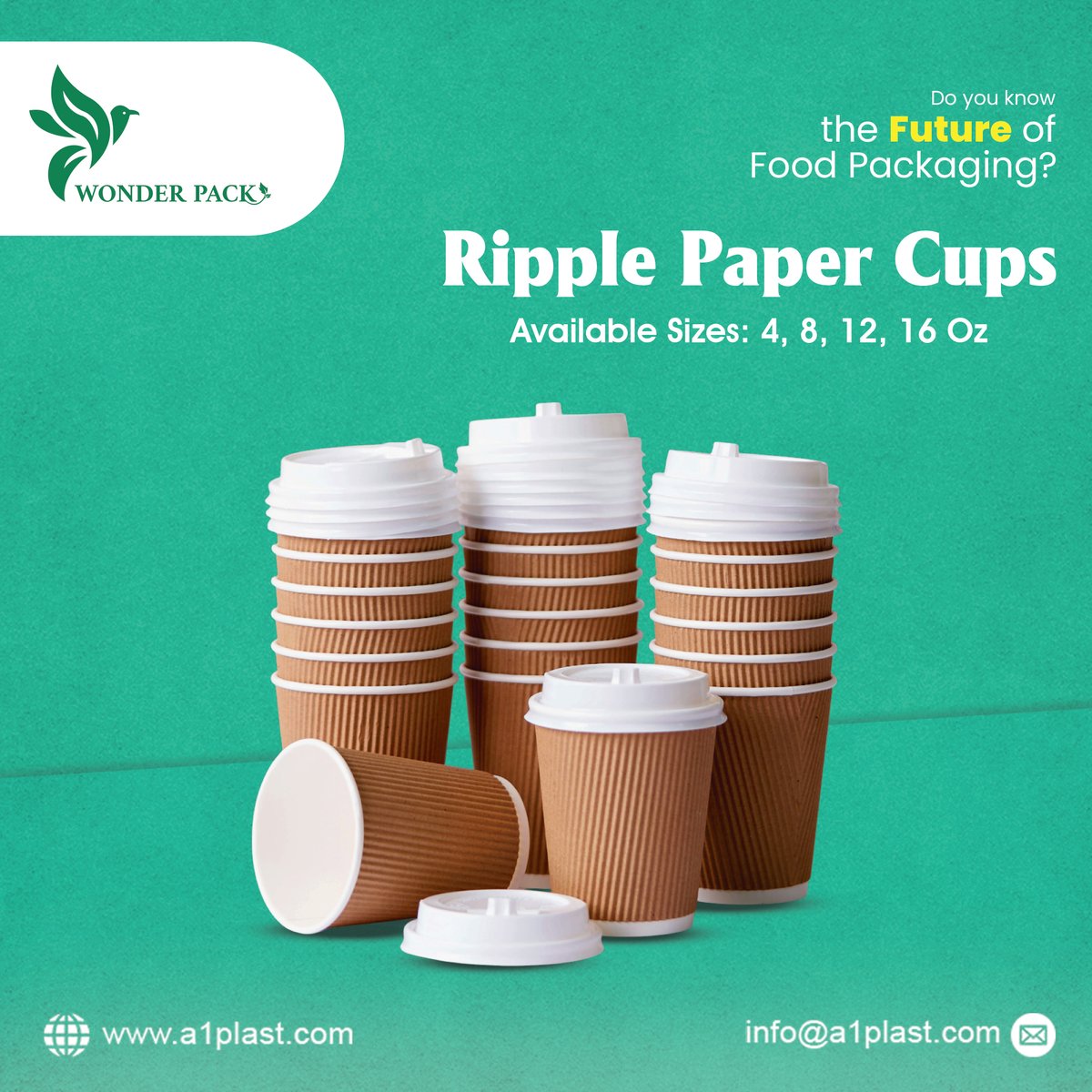 wonderpack_uae's tweet image. Coffee &amp;amp; Tea Products
HD Paper Cups
Available in size: 2.5, 4, 6, 6.5, 8 Oz
Bagasse Based Products
Distribution
#morocco #usa #unitedarabemirates #iran #iraq #saudiarabia #oman #qatar #bahrain #unitedkingdom #unitedstatesofamerica #manufacturing&amp;amp;distribution #petjuicecups