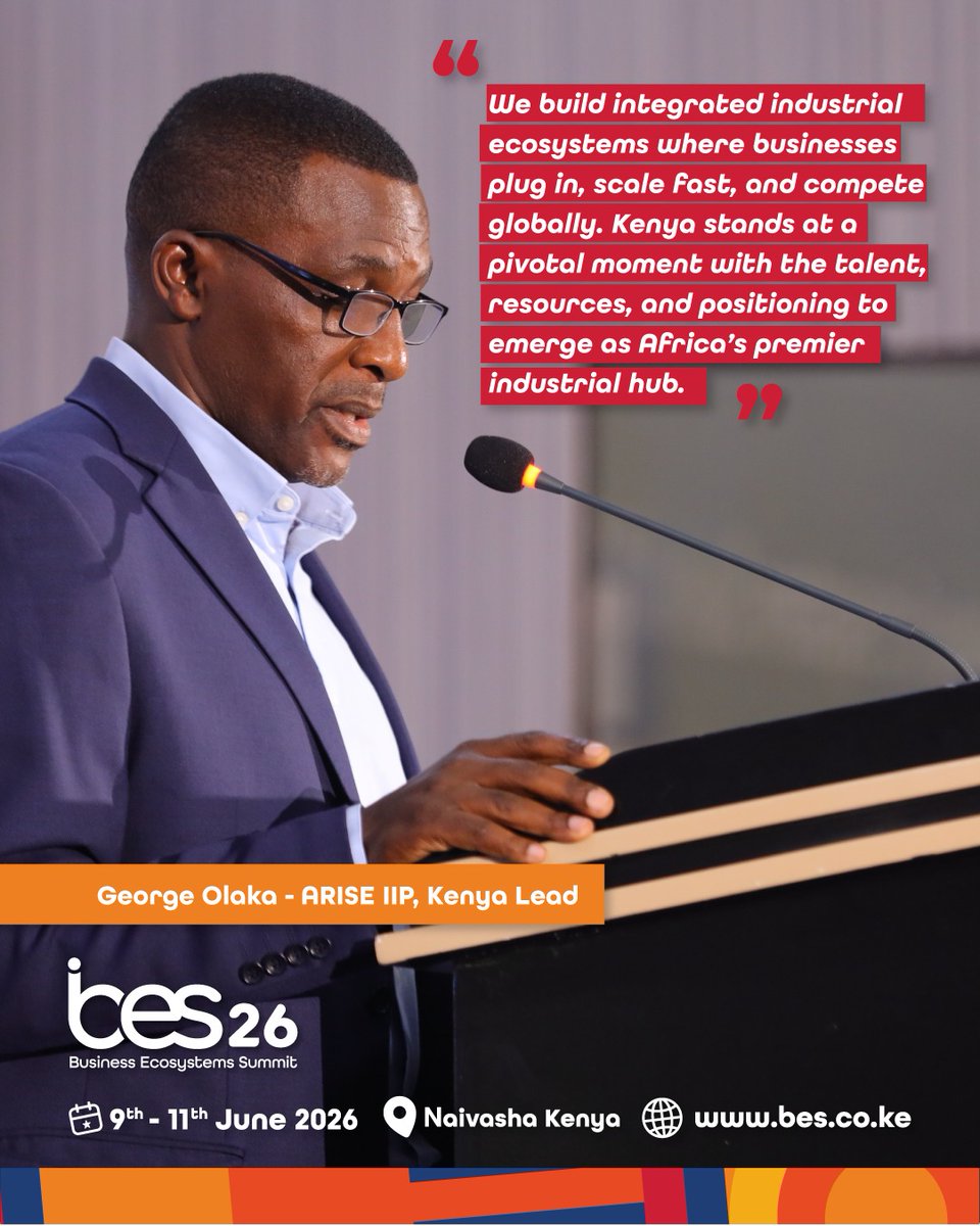 business_sumitt's tweet photo. "Monday spotlight.

At BES 2025, we had the privilege of hosting George Olaka — CEO of ARISE IIP Kenya and one of the most consequential voices in Africa's industrial development conversation. https://t.co/HQq4J1UscL