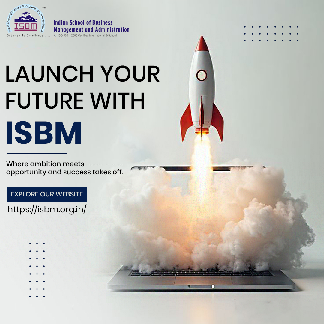 isbma's tweet photo. Launch your dreams with ISBM 🚀 Where ambition meets opportunity and your success journey begins.

#ISBM #FutureReady #CareerGrowth #EducationMatters #SuccessJourney #LearnAndGrow #BusinessSchool #HigherEducation #DreamBig #AchieveSuccess https://t.co/FazrvHG4H4