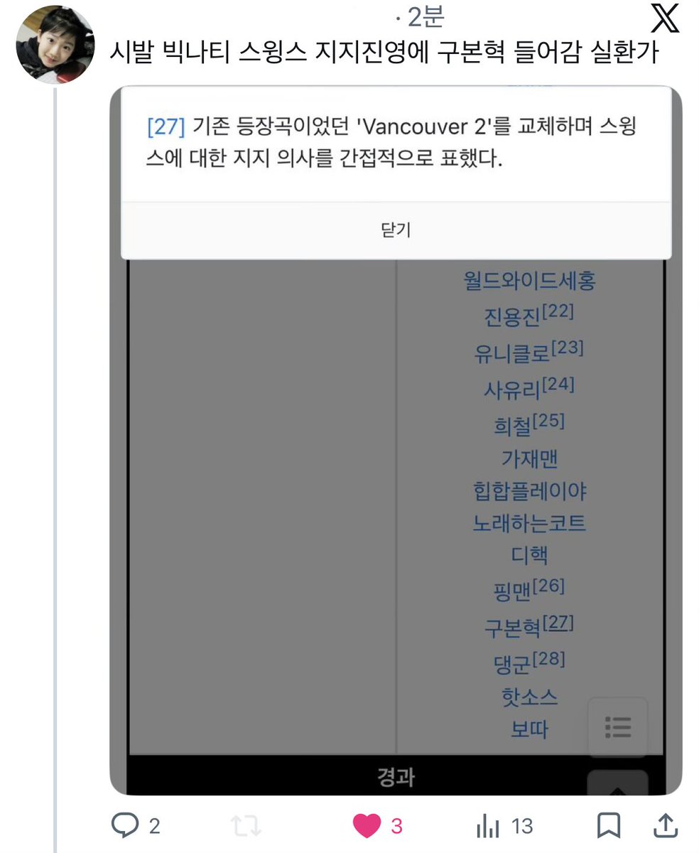 구본혁 (스윙스 지지 의사)