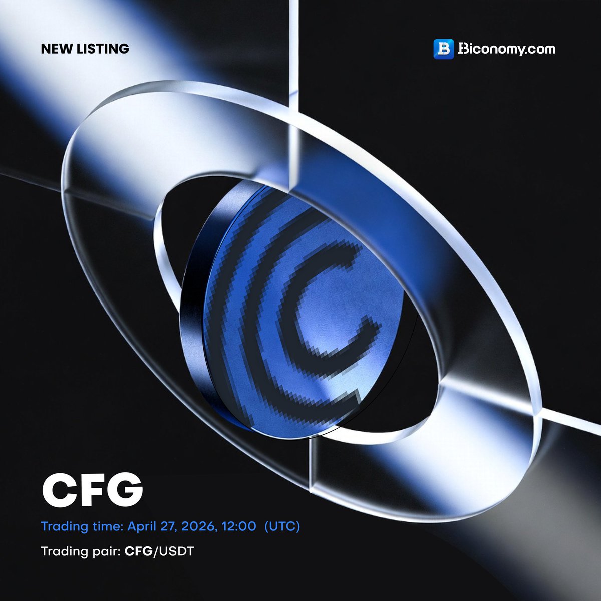 BiconomyCom's tweet image. 🚀NEW LISTING🔥 $CFG

We are excited to announce that @centrifuge will be listed on  @BiconomyCom! The #CFG / #USDT spot trading pair will be available on April 27, 2026, 12:00 (UTC)🔥

About #Centrifuge：
Centrifuge is institutional-grade infrastructure for the future of