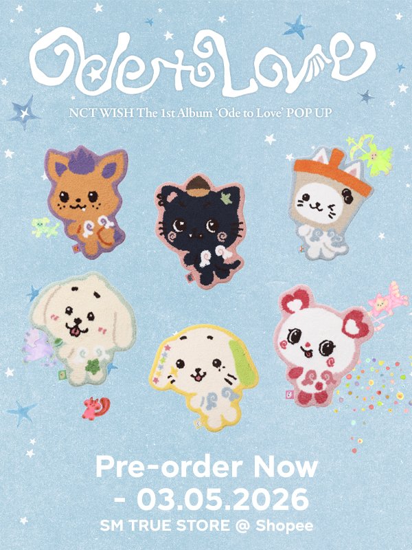 ShopeeTH's tweet image. เปิดพรี! NCT WISH The 1st Album ‘Ode to Love’ POP-UP MD 🪽💚

💯 ออฟฟิเชียล

ช้อปเลย 👉 s.shopee.co.th/6L0DEgwSgX

#ShopeeTH #ShopeeTHxSMTrue #NCT #NCTWISH #NCTWISH_OdetoLove #OdetoLove_POPUP #ตลาดนัดNCT #ตลาดนัดNCTWISH