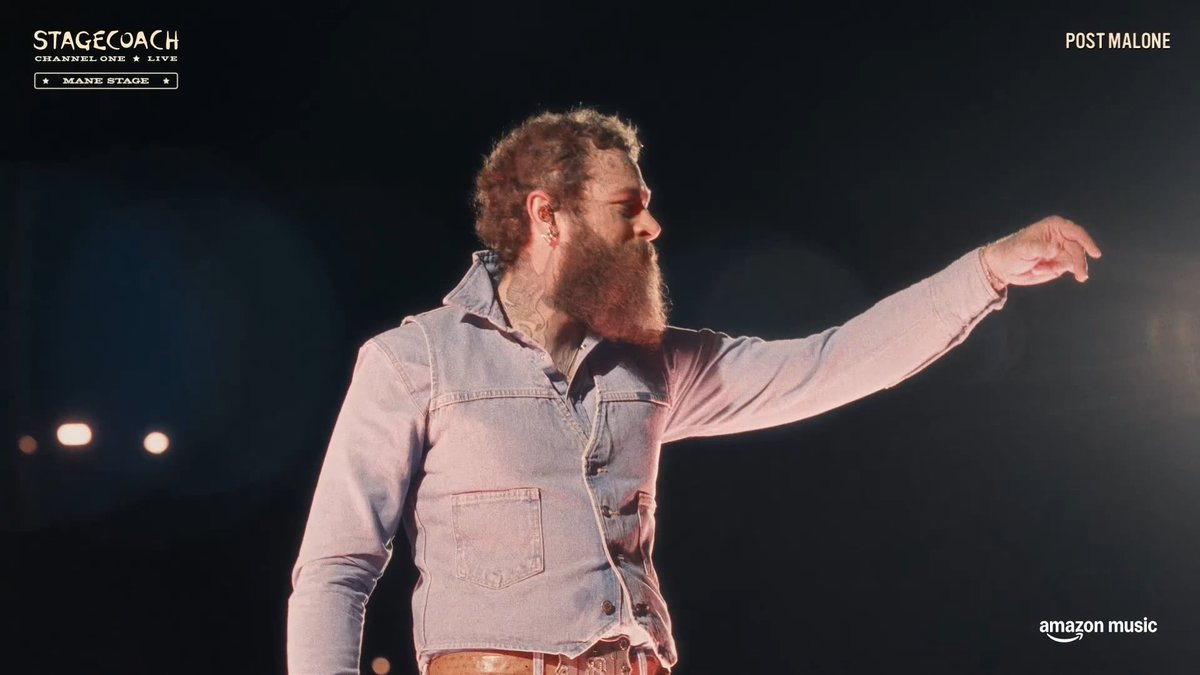 Post_MaloneFR's tweet image. 📸 Post Malone à l’instant pendant sa performance à Stagecoach !