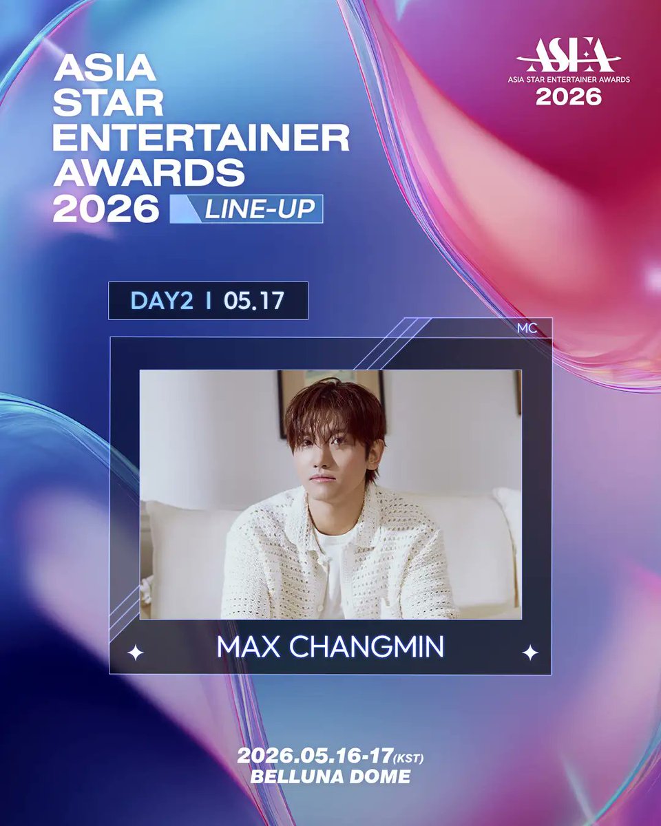 東方神起 チャンミン、5月ベルーナドームで開催の「ASEA 2026」に出演決定！ソロステージを披露へ
kstyle.com/prtimes.ksn?ar…