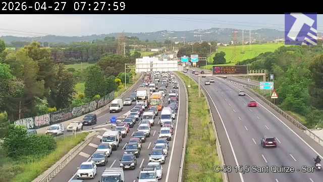 transit's tweet image. 🔴 Més de 7 km de lentitud i aturades a la C-58 entre Sabadell i Terrassa en sentit Barcelona. 

#SCT