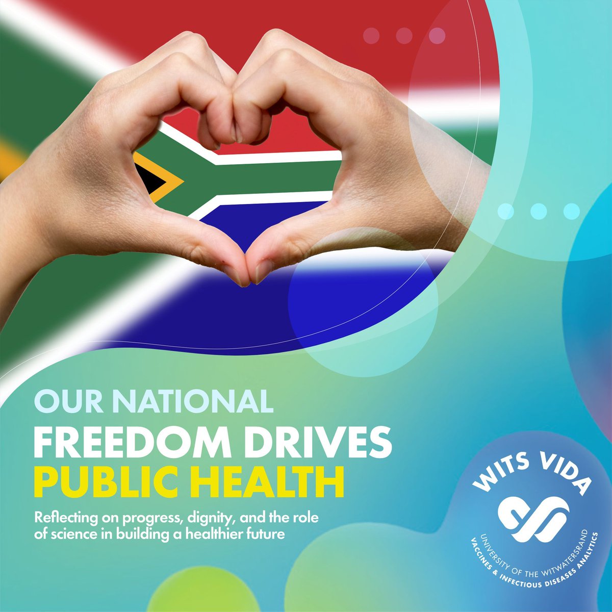 WitsVIDA's tweet photo. On Freedom Day, we reflect on how far we have come as a nation and as a scientific community. The freedom to innovate and the right to health are fundamental to a thriving democracy. #FreedomDay #ScienceForGood #WitsVIDA #SouthAfrica #PublicHealthProgress https://t.co/SPIYtAWmNI