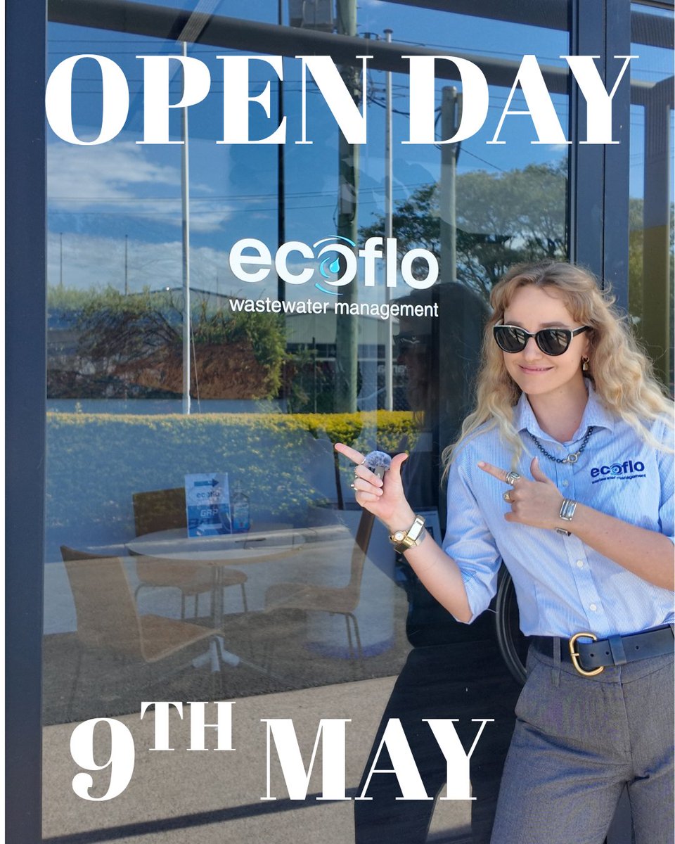 ecoflowm's tweet image. Weekend plans? Sorted ✅🚽
We’re hosting an Ecoflo Open Day on Saturday the 9th of May at our new office. We will be open from 8:00am - 1:00pm.

#Ecoflo #OpenDay #NewOffice #Brisbane #WeekendEvent #MeetTheTeam #TeamEcoflo #brisbanecommunity #CompostToiletHelp #CompostToilet