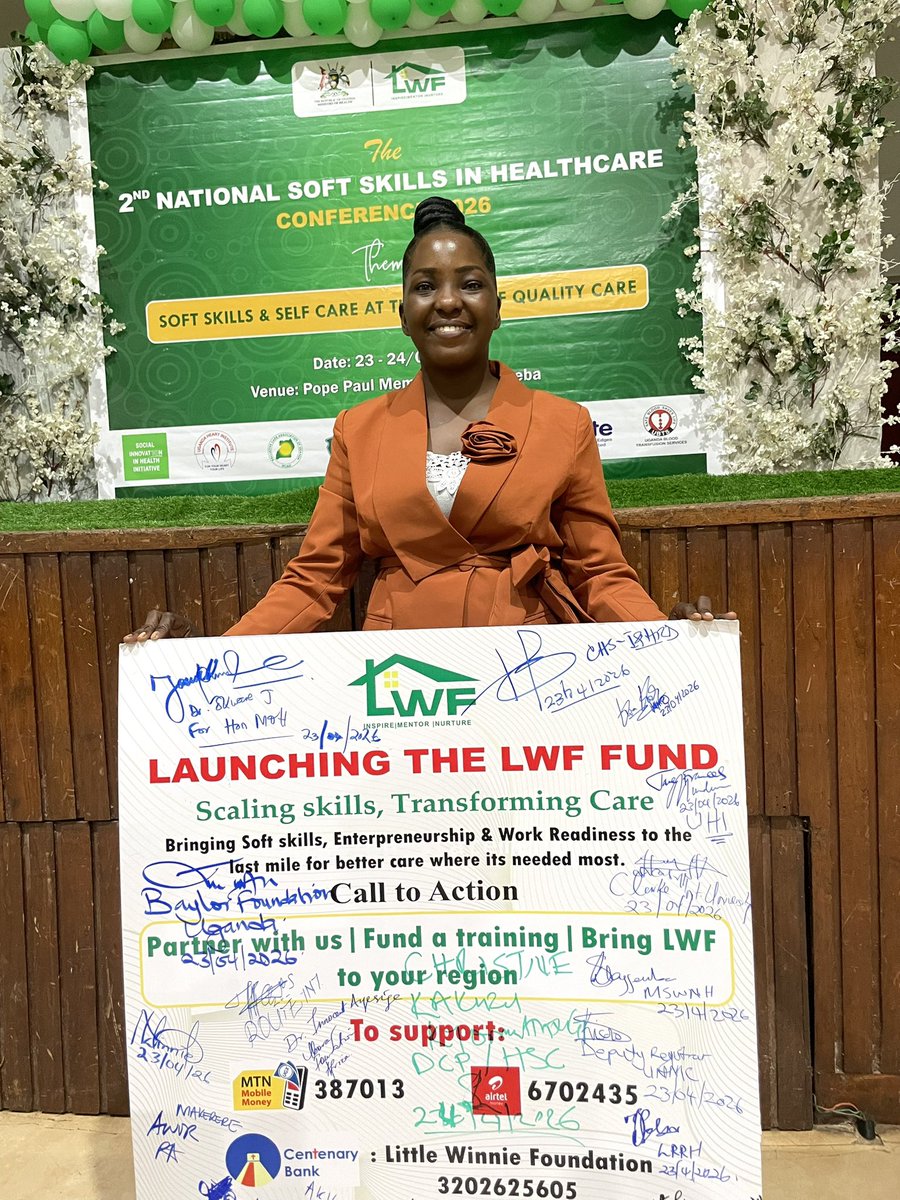 Nabukeerawinni4's tweet image. Open link to read about our 2nd Soft skills conference.

💫💫dailypressug.com/2026/04/25/mom…

LWF FUND Launched ##2nd National Soft skills in Healthcare conference 2026 

Theme :Soft skills&amp;amp;Self care at the heart of quality care 

#Share #Support our trainings

littlewinniefoundation.org
