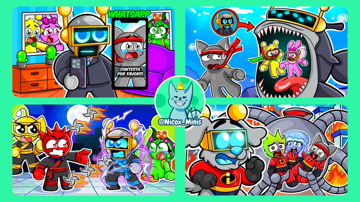 Nicox_Minis's tweet photo. Algunas miniaturas que he realizado recientemente
🎨Roblox thumbnails by Sprunki
🚨Comisiones abiertas
Artista de Miniaturas / Diseñadora gráfica para YouTube.
#thumbnail #Thumbmaker #roblox #comission #comision #youtube #miniatura #nicox #youtubedesign #miniaturero #Nicox_Minis https://t.co/rPf1b7Xjyj