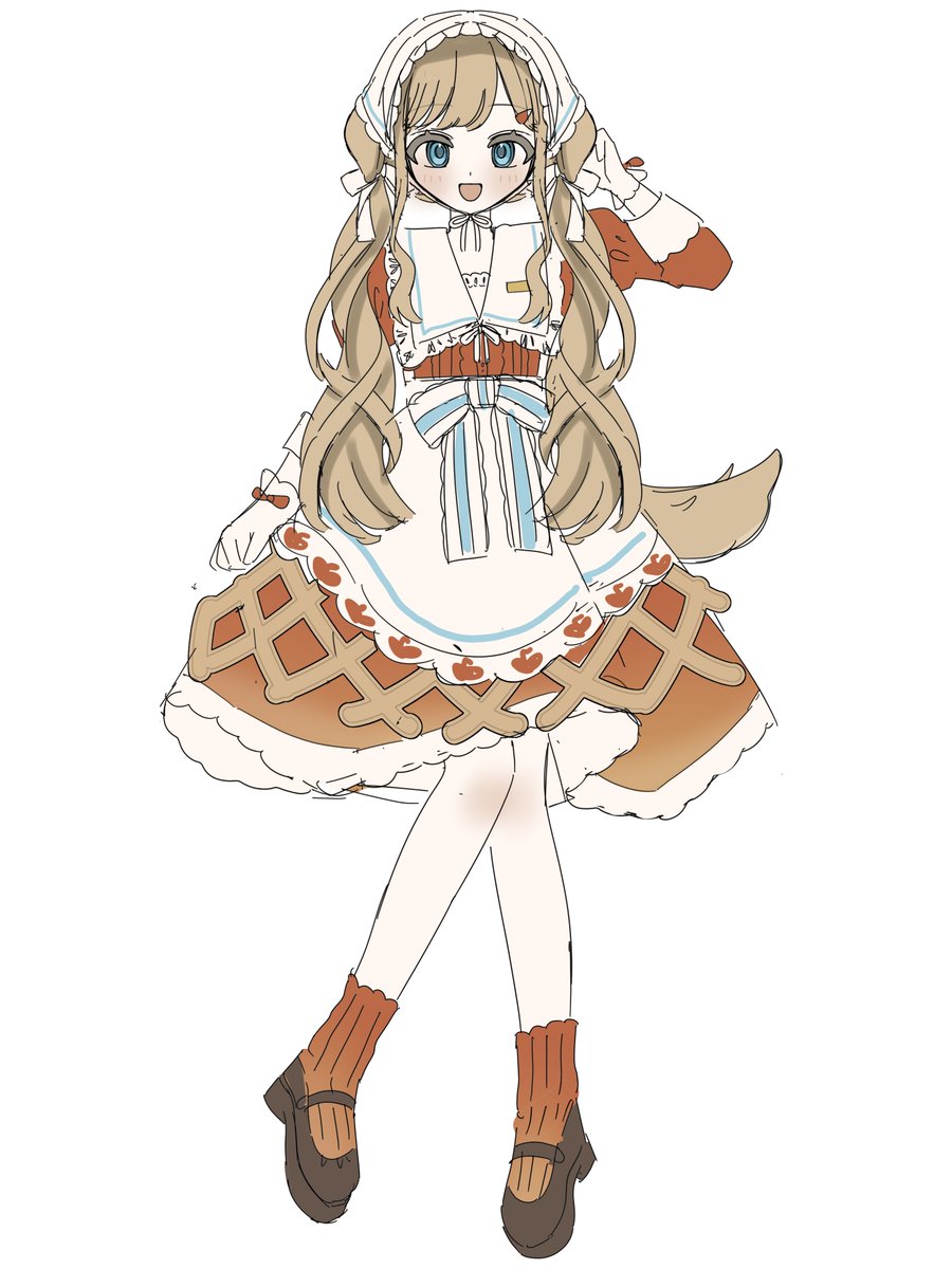 アップルパイ×ゴールデンレトリバーの女の子🥧
完成したら販売予定のデザインラフです！
#IRIAM魂募集