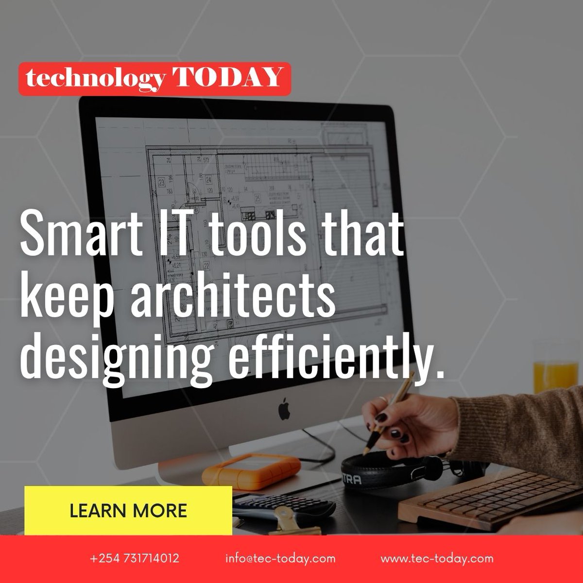 tec_today's tweet photo. From concept to creation—stay ahead with reliable IT solutions tailored for architects.
Built for performance. Designed for excellence.
📞 0785603681 | 0731 714012
#TecToday #DesignSmart https://t.co/2vuFmkP4U2