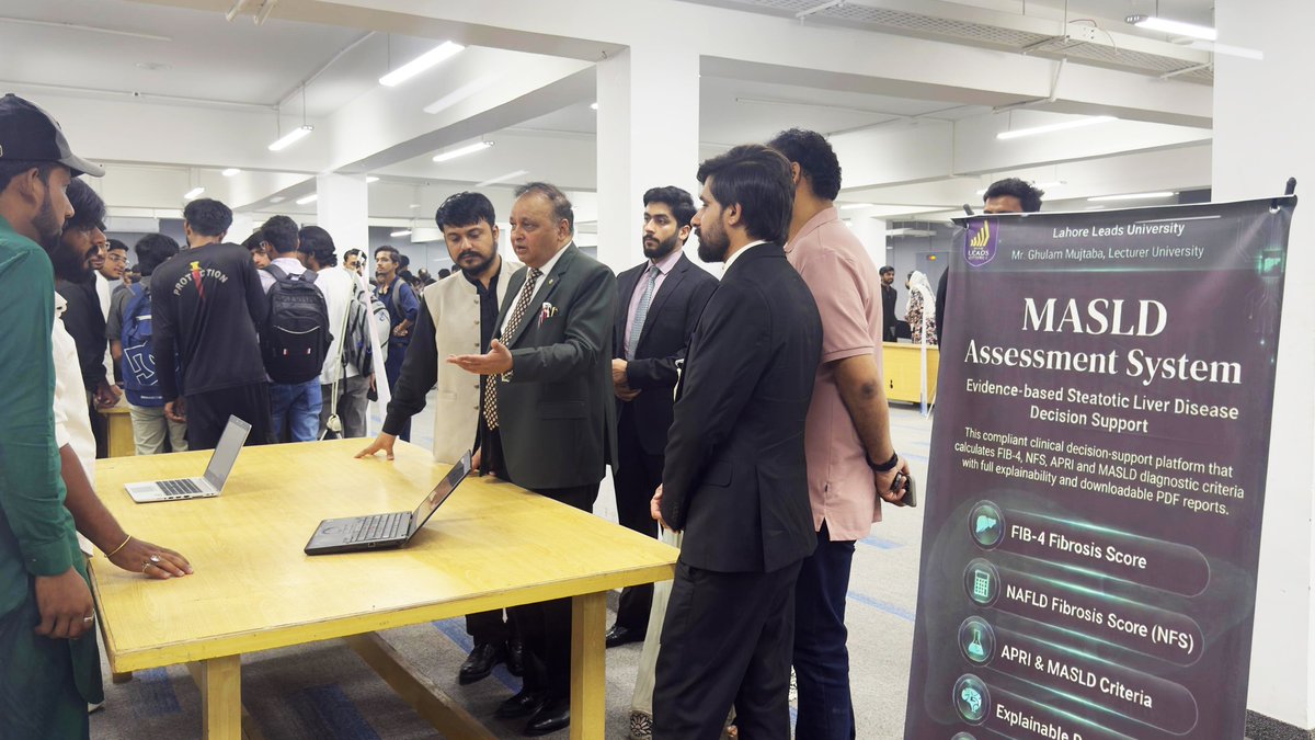 LeadsOfficial's tweet photo. The AI Application in Healthcare Expo 2026 was successfully held at Lahore Leads University, organized by the Department of Computer Science &amp; IT.

#LLU #LahoreLeadsUniversity #AIExpo2026 #HealthcareAI #ComputerScience https://t.co/V5CoAGrfpx