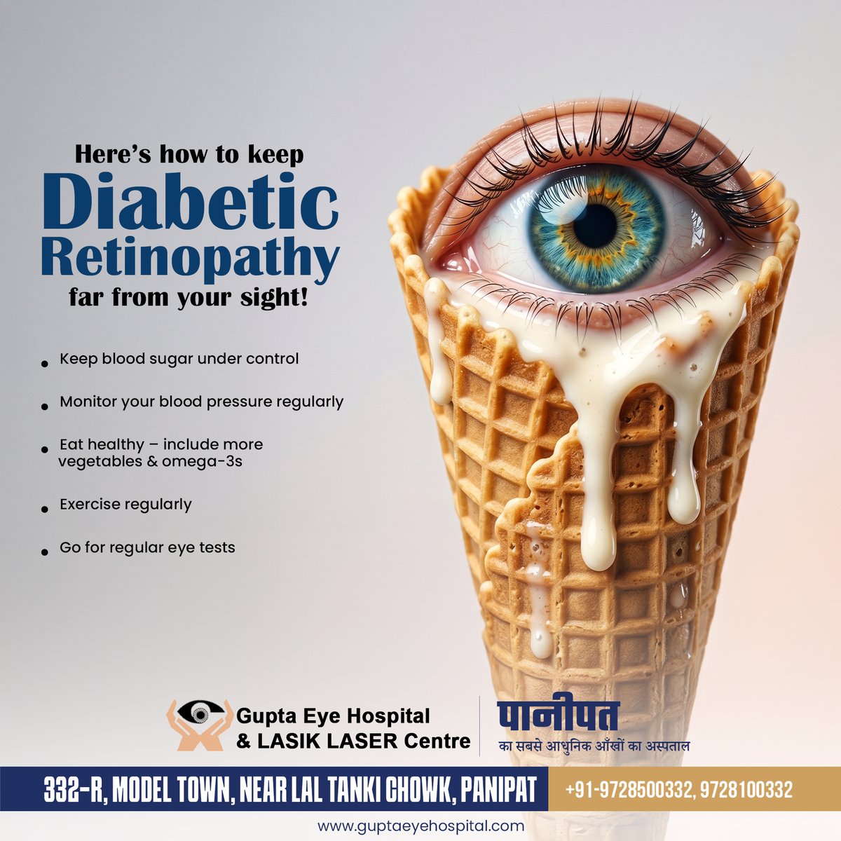 gupta_eye's tweet photo. Sweet cravings are temptin but uncontrolled sugar can harm your vision
Diabetic Retinopathy often shows no early symptoms, yet it can silently damage your eyes. However, you can prevent it with the right lifestyle and regular checkups.
Call : +91-9728500332
#DiabeticRetinopathy https://t.co/3RO6WvnuxP
