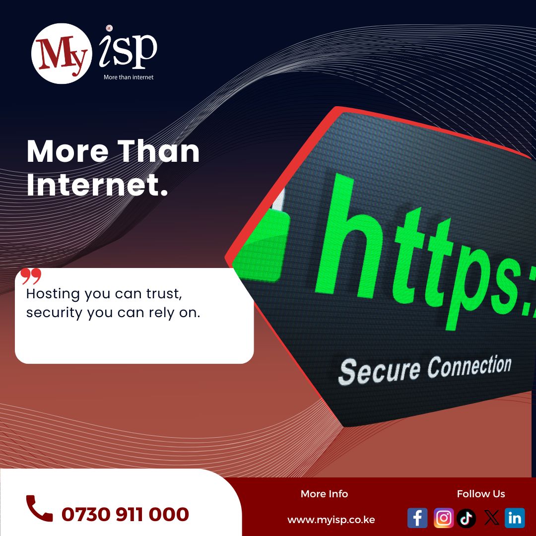 MyISPKenya's tweet image. From web hosting to high-speed internet, we keep your business connected 24/7.
Make the upgrade today.
📞 0730 911 000 #MyISP #ReliableConnection #DigitalSuccess