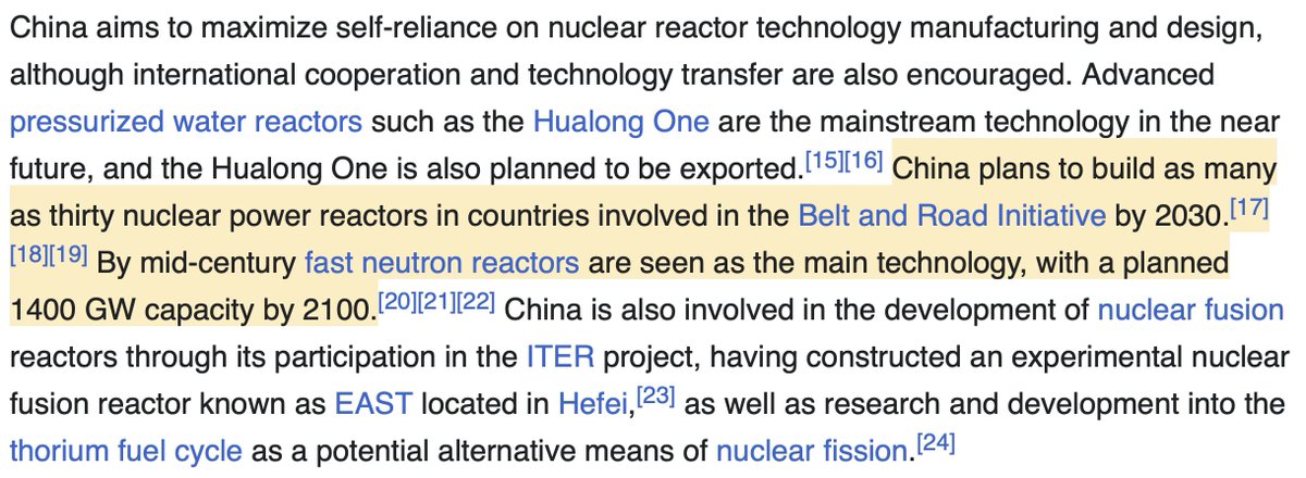 MichaelBaleanu's tweet image. Der grösste Fehler war die Sprengung funktionsfähiger Kernkraftwerke.

Die Chinesen setzen ihre Priorität auf #Kernenergie. Bis 2040 sollen 200 GW und bis 2100 sollen bis zu 1400 GW #Kernkraft gebaut werden.

Man sollte Technikfeinde nicht mehr in den Ministerien lassen.