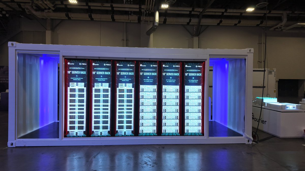 fboxdata's tweet photo. Booth #528 is ready🔥
Everything is in place, from FBOX cluster models to the IT module.
Ready to talk about how modular infrastructure supports the next phase beyond mining.
See you tomorrow.

#Bitcoin2026 #AIInfrastructure #HPC #DataCenters #CryptoMining #CoolingSolution https://t.co/Gbwg9In0oi