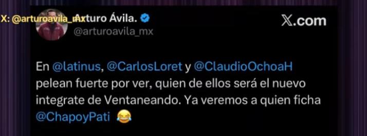 Este es el comentario más pen dejo de la historia de humorismo blanco y lo saco <a href="/arturoavila_mx/">Arturo Ávila.</a> el mentor de <a href="/LuisaAlcalde/">Luisa Alcalde</a> si a la que sacaron de la jugada de morena para ocupar el puesto de archivista de alto nivel.
Eres grande <a href="/CarlosLoret/">Carlos Loret de Mola</a> <a href="/ChapoyPati/">Pati Chapoy</a> a qué cero votos tan pu.