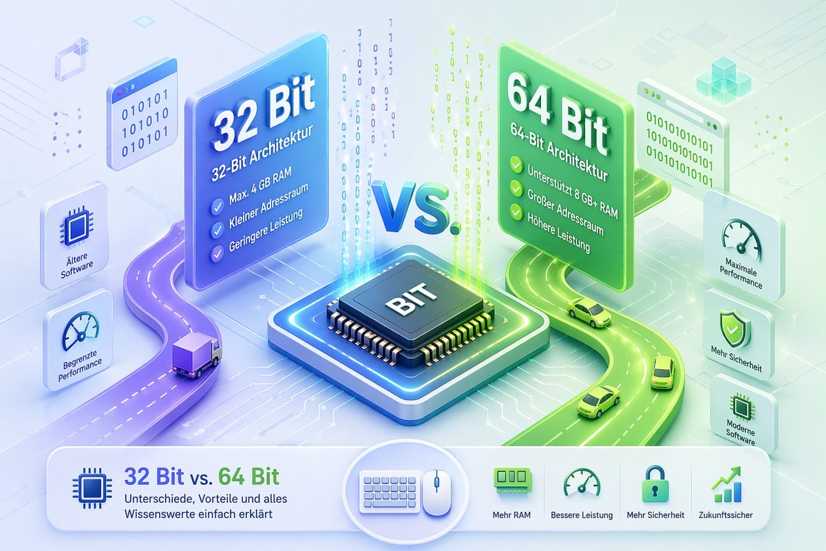 DirkLoebe's tweet photo. 32 Bit oder 64 Bit â was solltest du heute wirklich nutzen? đ€
Ich erklĂ€re dir die Unterschiede einfach und verstĂ€ndlich â inkl. RAM-Limit, Performance & Praxis-Check.
đ Jetzt lesen: https://t.co/16fnHpcIku
#Windows #PC #Hardware #Computerwissen #IT https://t.co/V1glK48N3h