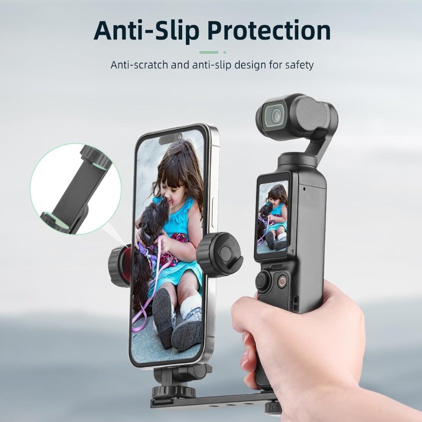 DitCompany's tweet image. Phone Holder Mount for DJI Osmo Pocket 3, Metal Expansion Adapter Clip with 1/4” Screw and Cold Shoe, Compatible with Tripod and Selfie Stick, Stable Phone Grip for Creator Combo Accessories (Black)
#pocket3 #expansion #adapter #clip #tripod #selfie #stick #portable #compact