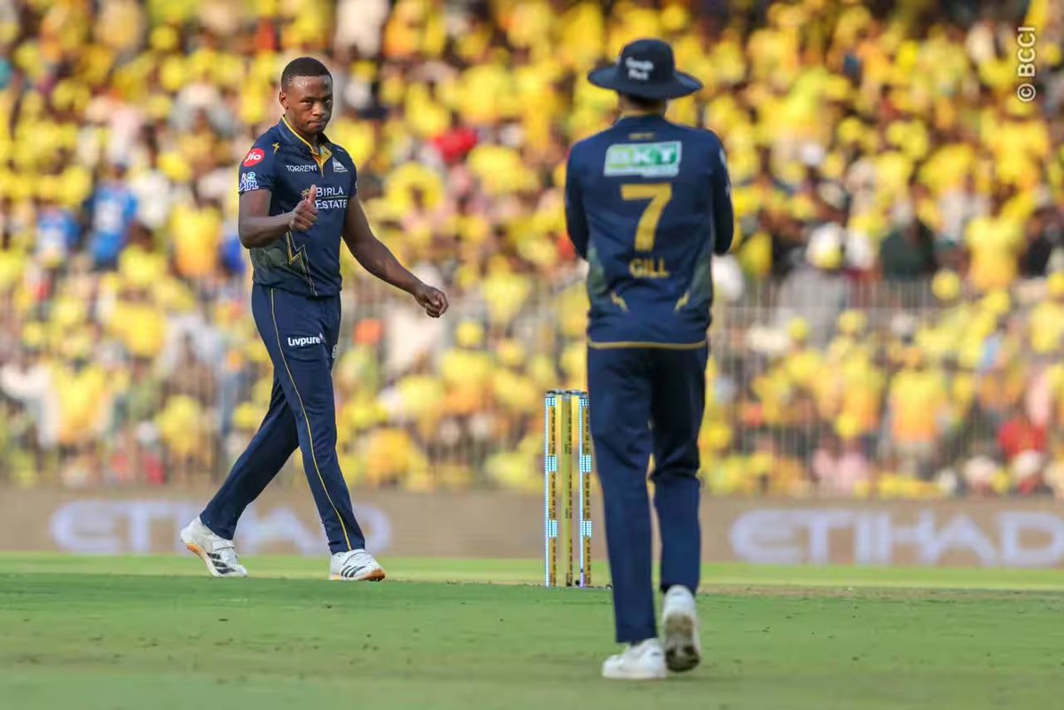 tomsonam's tweet image. Kagiso Rabada POTM: Didn’t start well, that’s cricket. Glad to take us over the line. 2 points mattered. It’s clicking, but improvement never stops. Fast bowlers firing at Ahmedabad, great journey so far. 🔥 #ipl #GTvsCSK