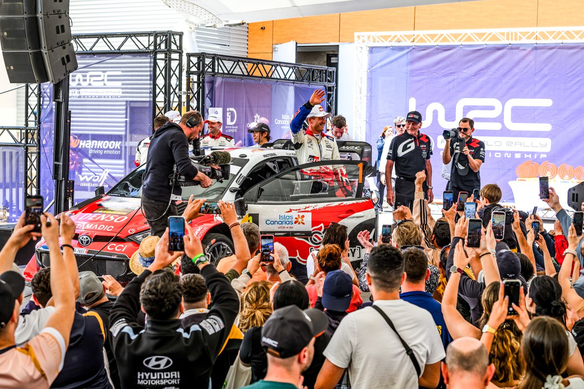 OfficialWRC's tweet image. #WRC Podium 🥳 #RallyIslasCanarias 🇪🇸