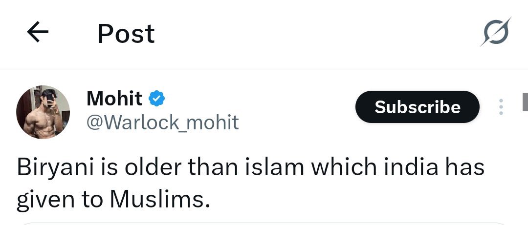 's tweet image. Ya Allah 
Hum musalman ko inn Andh Bhakto ki shukra guzar honi chahiye
Inhone humko Biryani de kar khud gobar khani qubool ki hai
Kitni badi qurabani di hai inn narangi santro ne hamare liye 🤣🤣🤣🤣
#Islam #Muslim #Biryani #Meat