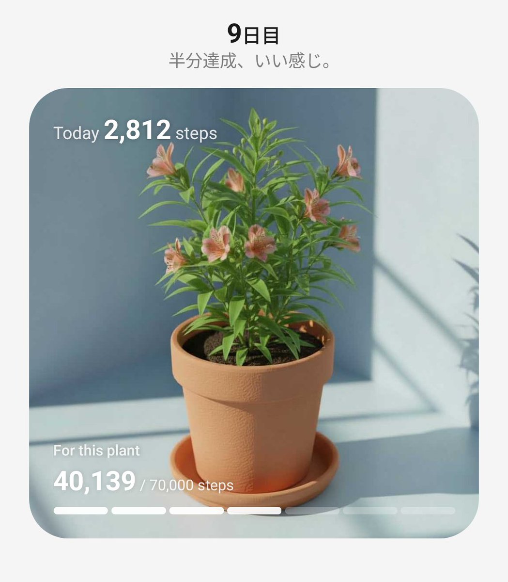 早くも花が咲き始めた　アルストロメリアかな