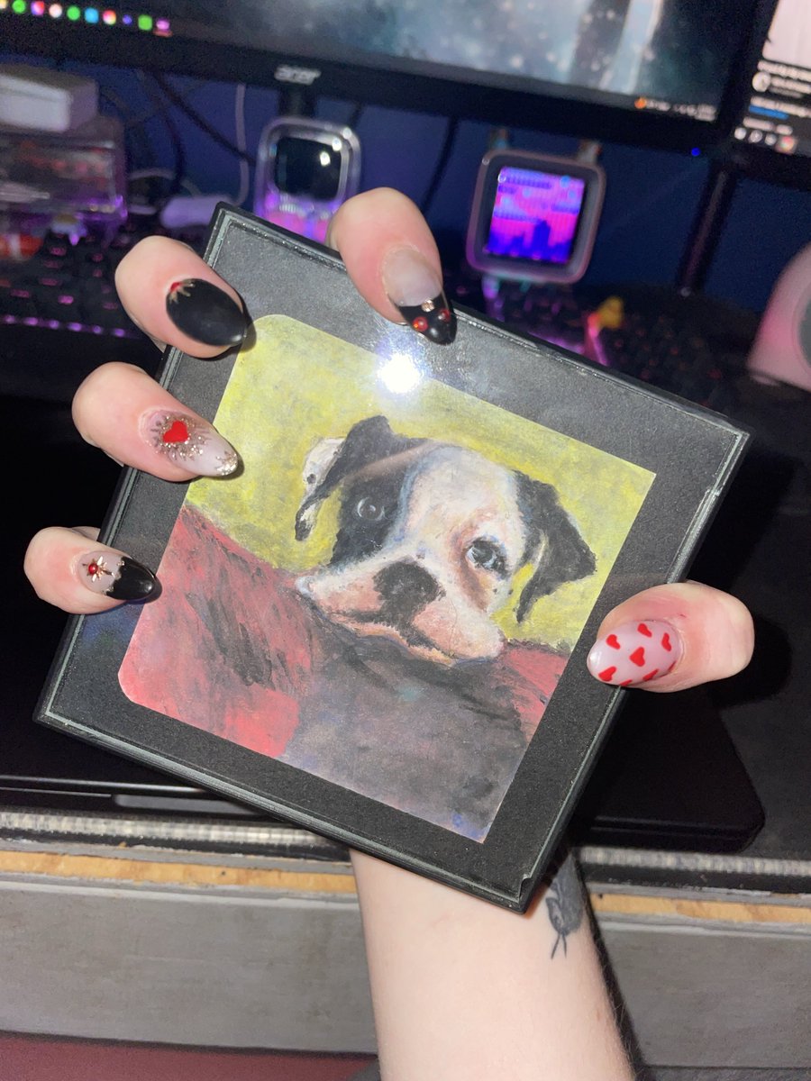 bloodlustelf's tweet image. New set ft moo painting 🖼️💅🏻 #newnails
