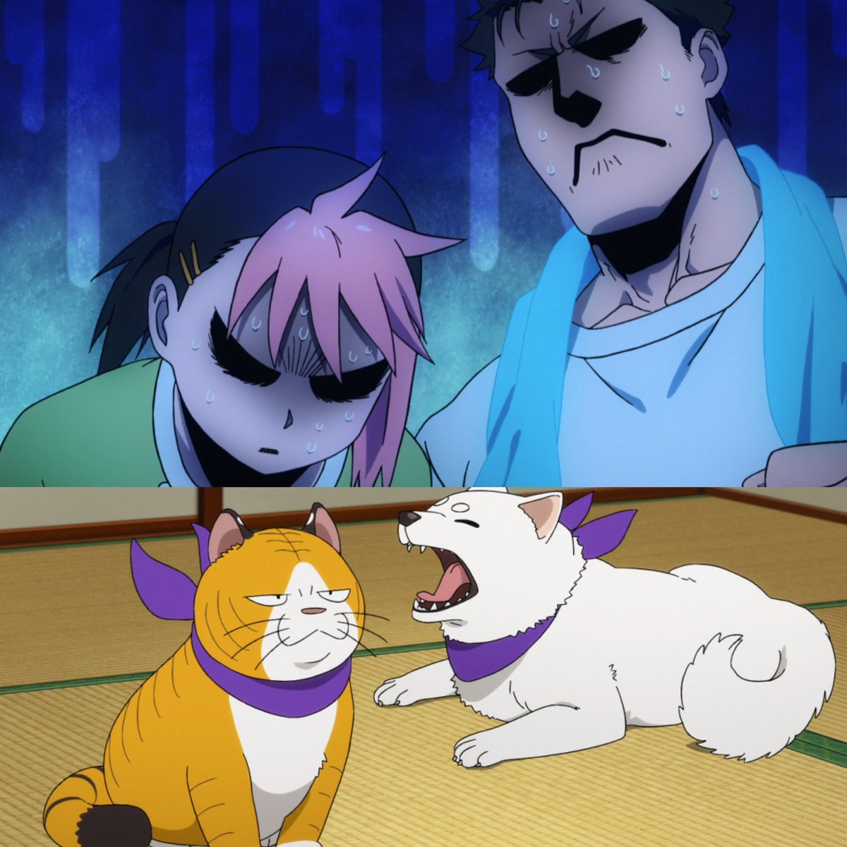 ReadyKafka's tweet photo. Episode 4 of #StudioBones & @Crunchyroll’s #DaemonsOfTheShadowRealm is out!
New action, new Daemons, and new characters galore!
Please welcome these amazing performers to our already stacked cast:
@KentWilliamsVA as Gonzo Kagemori
@BrandLoVO as Haruo Kuroya
@ZLoeraVO as Akio Kuroya
#CiaranStrange as Kotetsu & Jiro
@tbirdlizzy as Bunbun
Whew!
#SATURDAEMONS #YominoTsugai #黄泉のツガイ