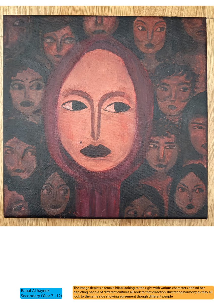 afd_australia's tweet photo. 📷 Refugee Week 2025 Art Competition 
📷 Secondary Category (Years 7–12) Winners
📷 1st Place: Rahaf Al Hayeek – Elevation Secondary 
📷 2nd Place: Rahat Kaur – Epping Secondary
📷 3rd Place: Hajaar Igamberdieva – Home School
📷 Congratulations to all Secondary for their Artworks https://t.co/vcq0z4T33U