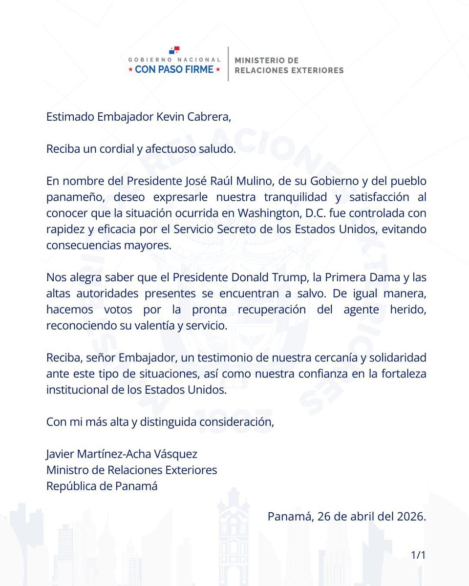 Cancillería de Panamá tweet media