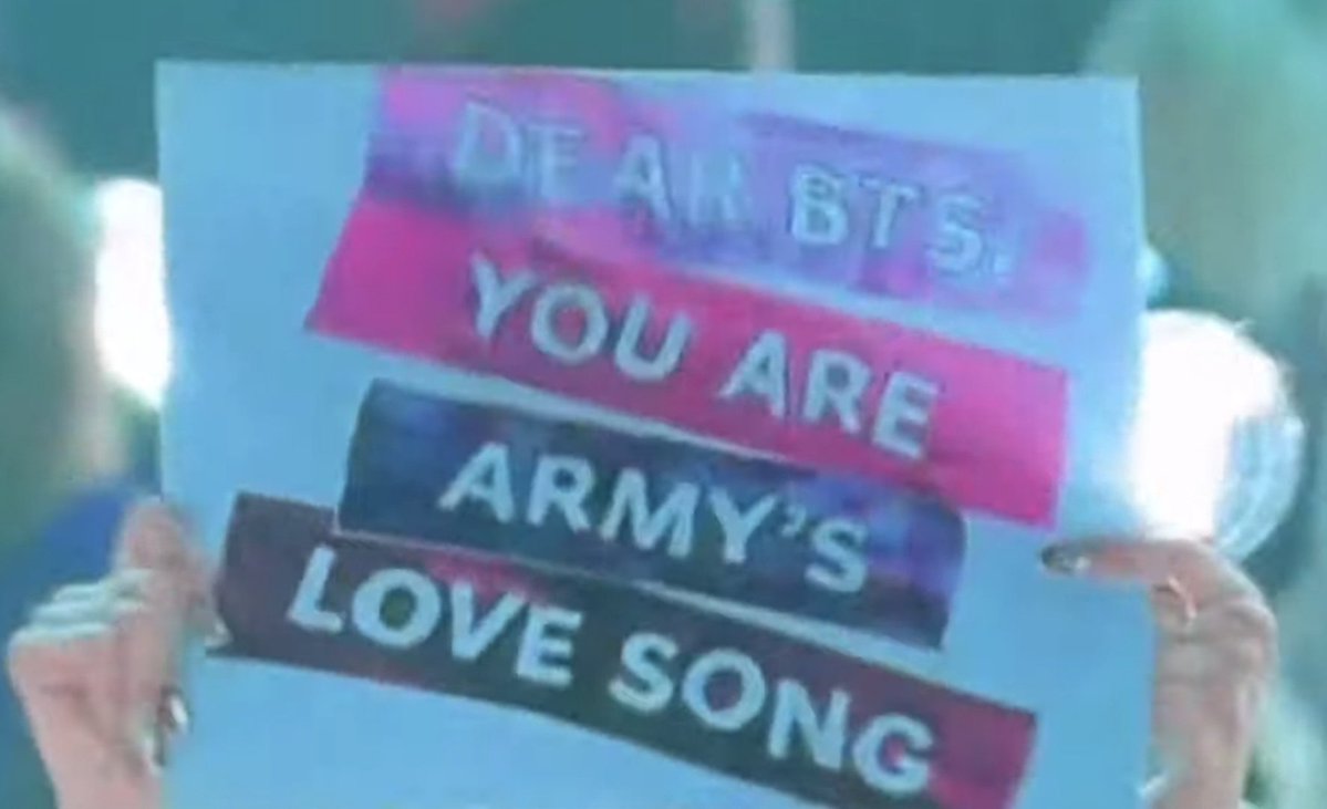" dear BTS , you are army's love song" 🥹