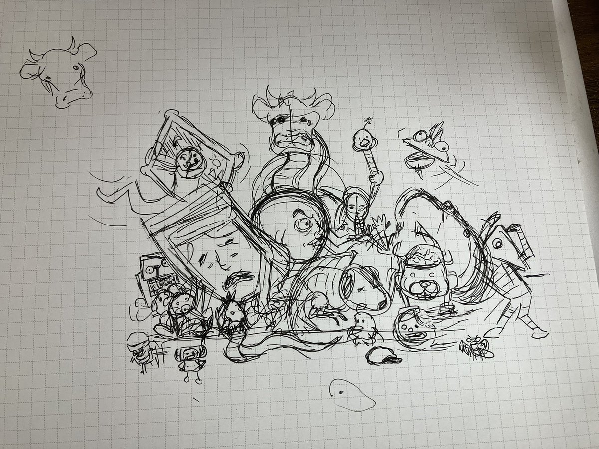 これ、ラフデザなのですが…
カマキリ描き忘れてたぁぁぁー
#MOTHER3 #MOTHER3_20th #MOTHER_20周年