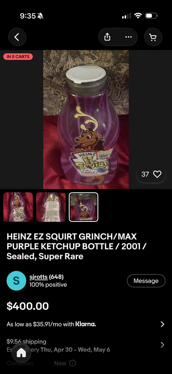 _DallasBooth_'s tweet photo. @KevLAbeast Hey Kev..Do a video on the purple ketchup Heinz used to make. Found one on eBay for $400 😅 https://t.co/yjfml4WOIc