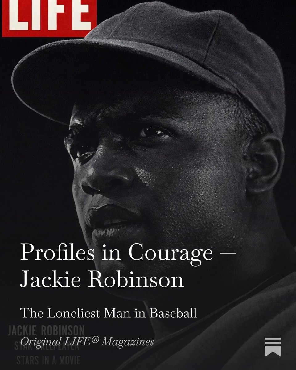 Lelandthebook's tweet image. He wore 42. He carried a nation’s hatred.
And he never swung back.

Read: originallifemagazines.substack.com

Shop: OriginalLIFEmagazines.com

#JackieRobinson #ProfilesInCourage #CivilRights #MLBHistory #AmericanHistory #MoralCourage #LIFEMagazine #42 #BreakingBarriers #OriginalLIFEMagazines