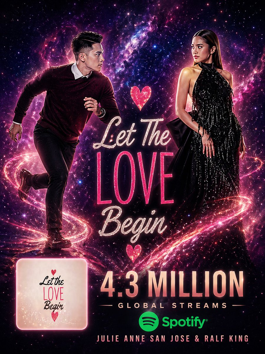 opm_spotify's tweet photo. Let The Love Begin by #JulieAnneSanJose & #RalfKing now #KierKing has already surpassed 4.3 MILLION global streams on Spotify.
Congratulations π
@MyJaps @kierking8 Vocals
@GMAMusic Production https://t.co/kWvGARdvkp