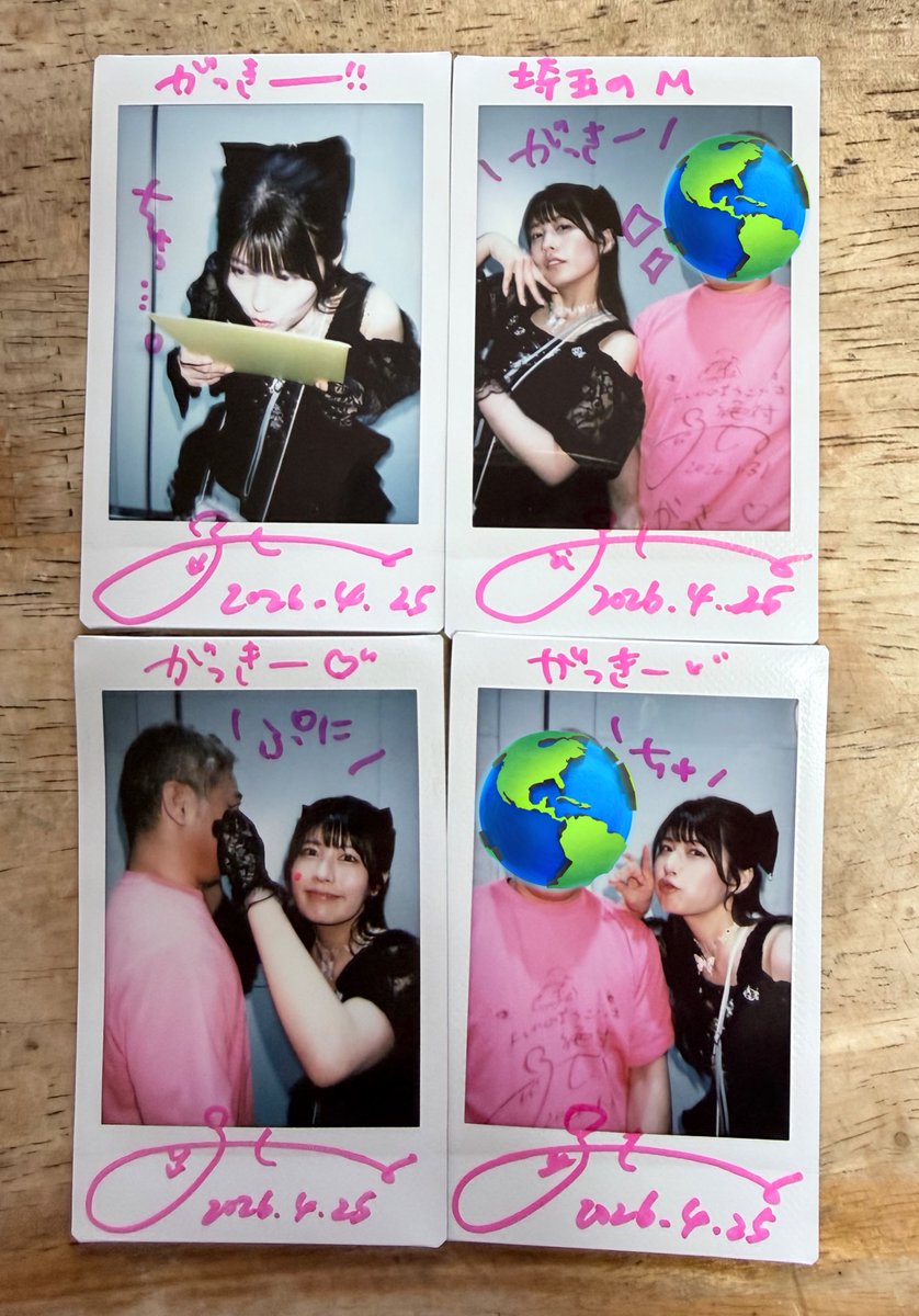 A pink サイン色紙 なんと！この色紙、直筆です！！！ メルカリに出てる同じサイン色紙と