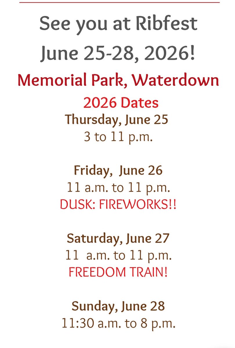 Waterdown Ribfest tweet media