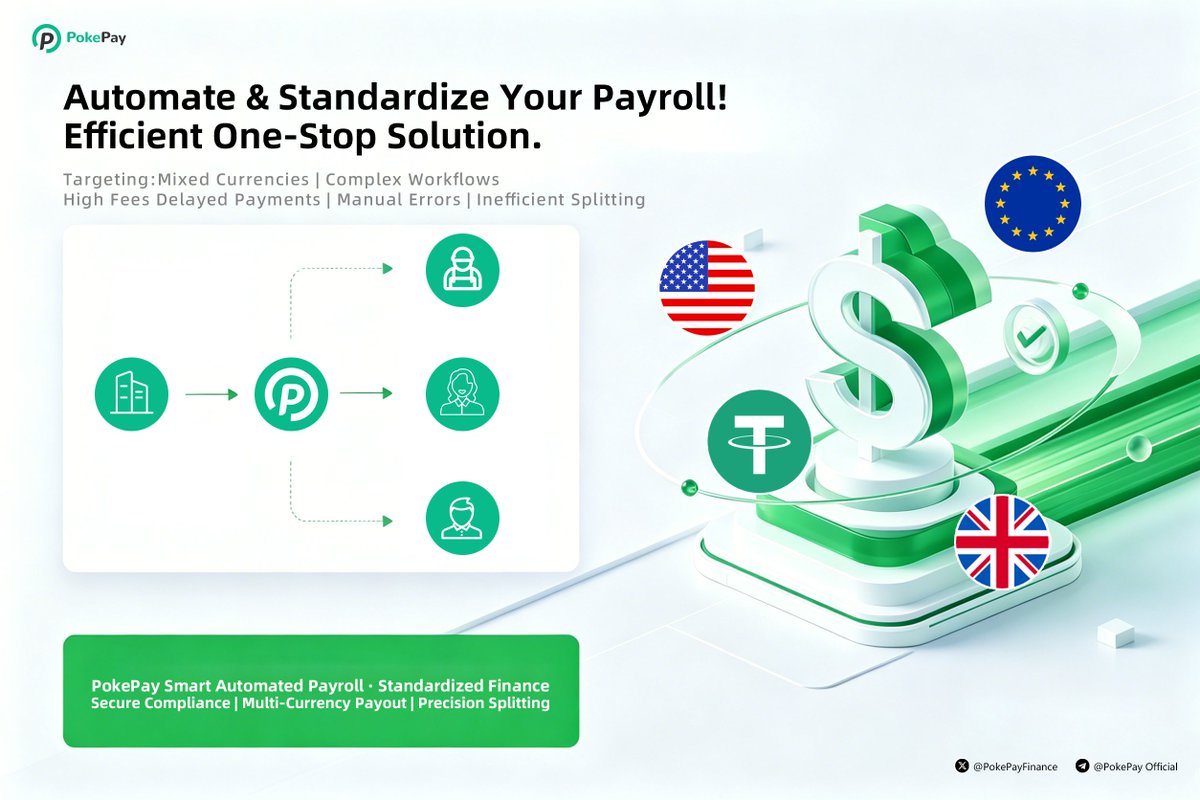 PokePayGlobal's tweet image. 💼 Bulk payroll &amp;amp; settlements, simplified.
Pay salaries, bonuses, and partner payments to multiple overseas recipients with one transfer.
⚡ PokePay automatically splits the payment for you.

#GlobalPayroll #CrossBorderPayments