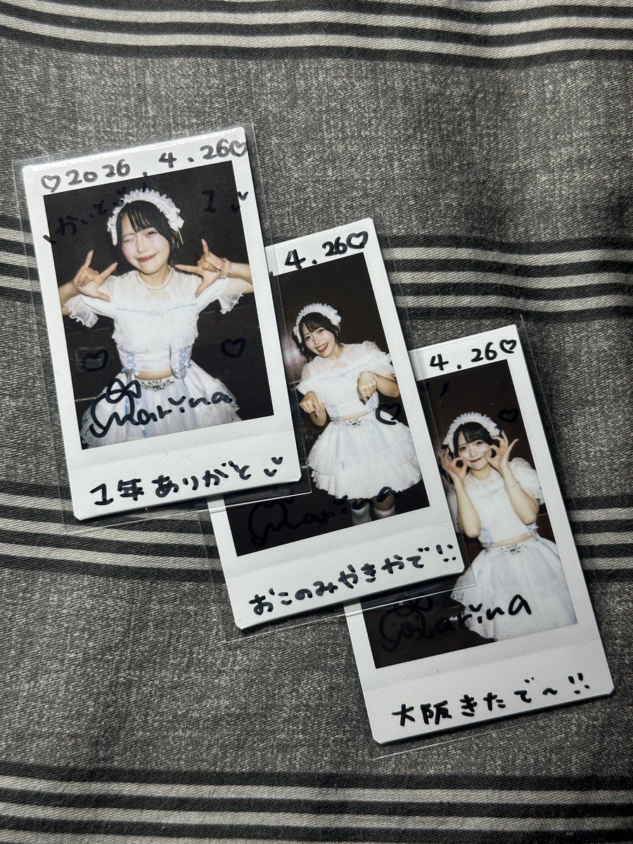 Yan_kyoko___mrk's tweet image. 2026/4/26 大阪単独

1年も推させてくれてありがとう。
これからも推させてください🪼🎀

 #まりたにどはまりた 
 #おもいで早見表
 #1year
 #たこ焼きだけではない 
 #お好み焼きしたら二輪車のってた 
 #これからも好きでいさせて
 #大阪来られへんねやったらワシが東京行こうおもてます