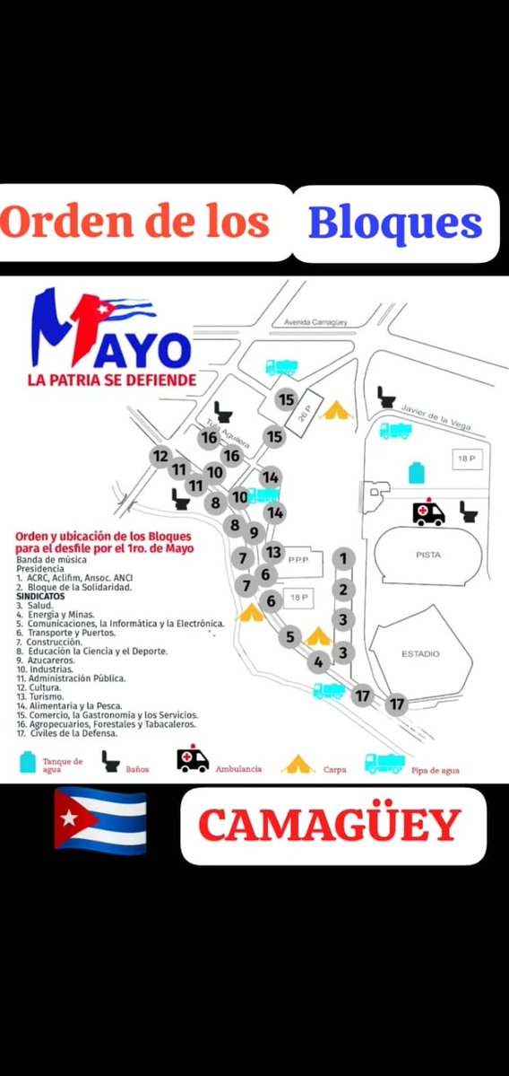 Todos a desfilar el primero de mayo en #Camagüey