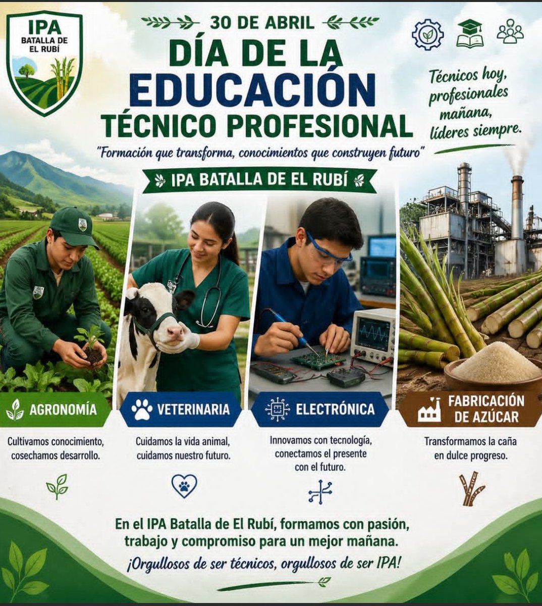La Educación Técnica y Profesional está de cumpleaños #ETP #CubaMined #ArtemisaJuntosSomosMás