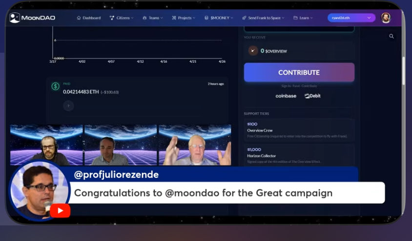 JulioFDRezende's tweet photo. @OfficialMoonDAO campaign #sendfranktospace https://t.co/BVQ0npAt3t
