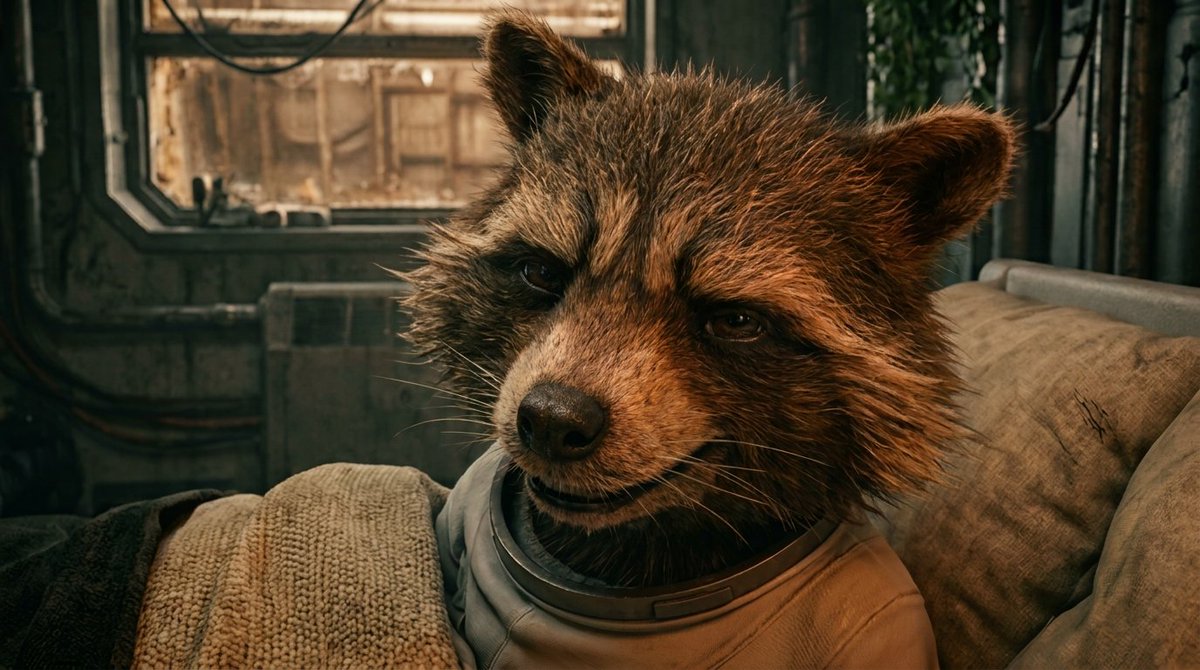 BODILUX36's tweet image. Morning, guys! How’s your day going so far?

#RocketRaccoon
#GuardiansOfTheGalaxy
#Marvel 

-Nano Banana Pro.