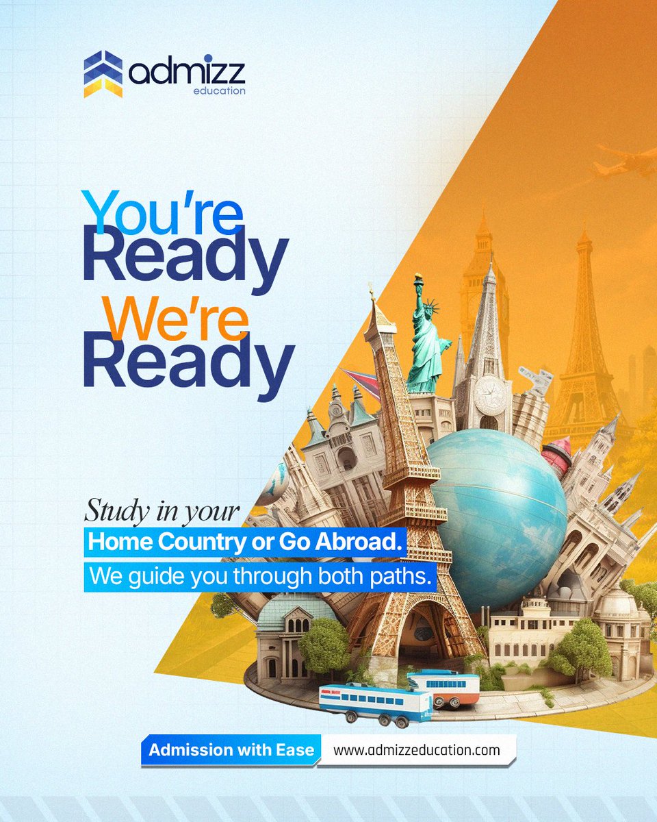 admizz_official's tweet image. Your journey. Your choice. Our support.
📩 Let’s get you started today.
Book a counseling: admizzeducation.com

#AdmizzEducation #StudyAbroad #FutureReady #AdmissionwithEase #StudyinNepal #StudyinUK #StudyinUSA #StudyinIndia #StudyinCanada